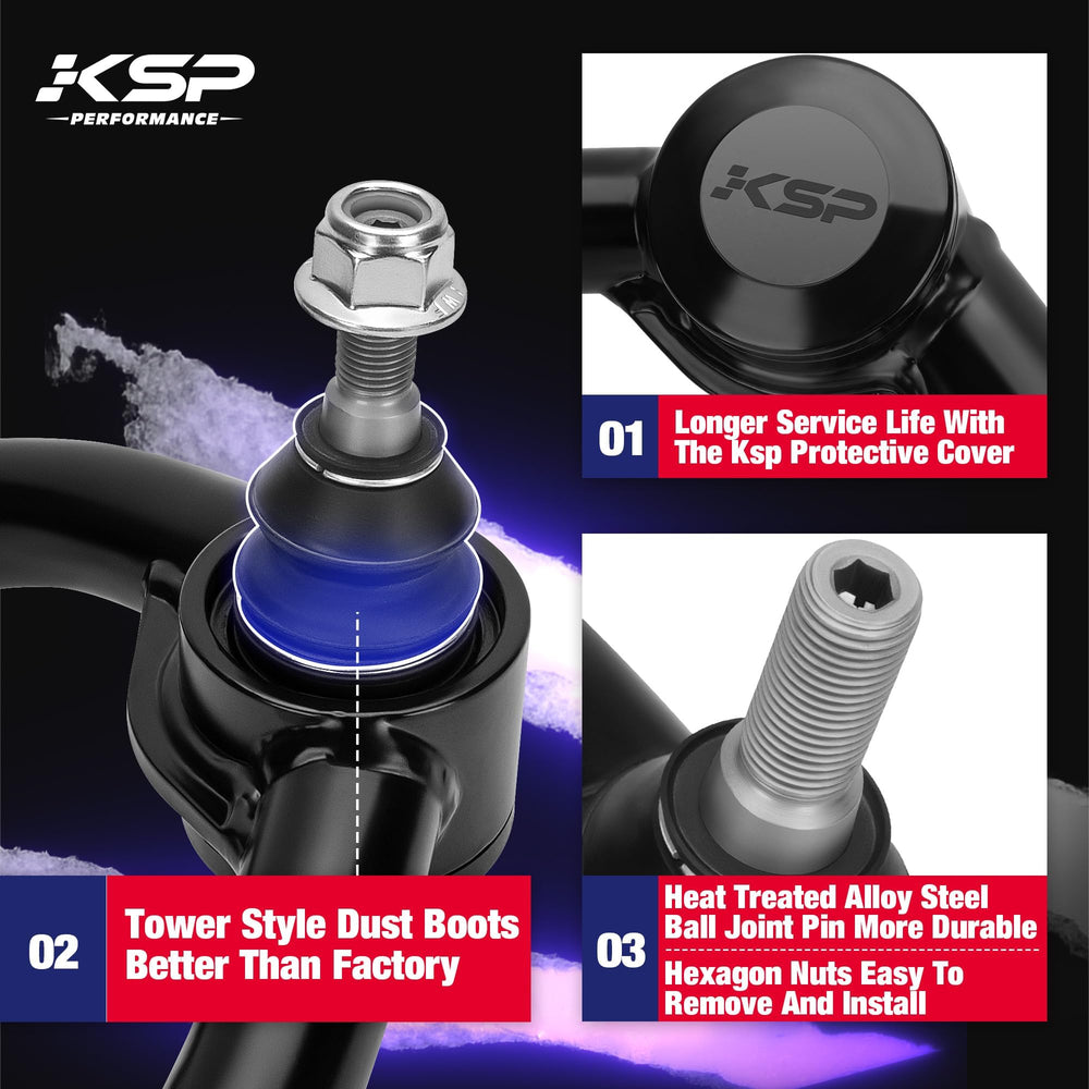 Close-up of installation area on KSP arm for confidence in fitment.