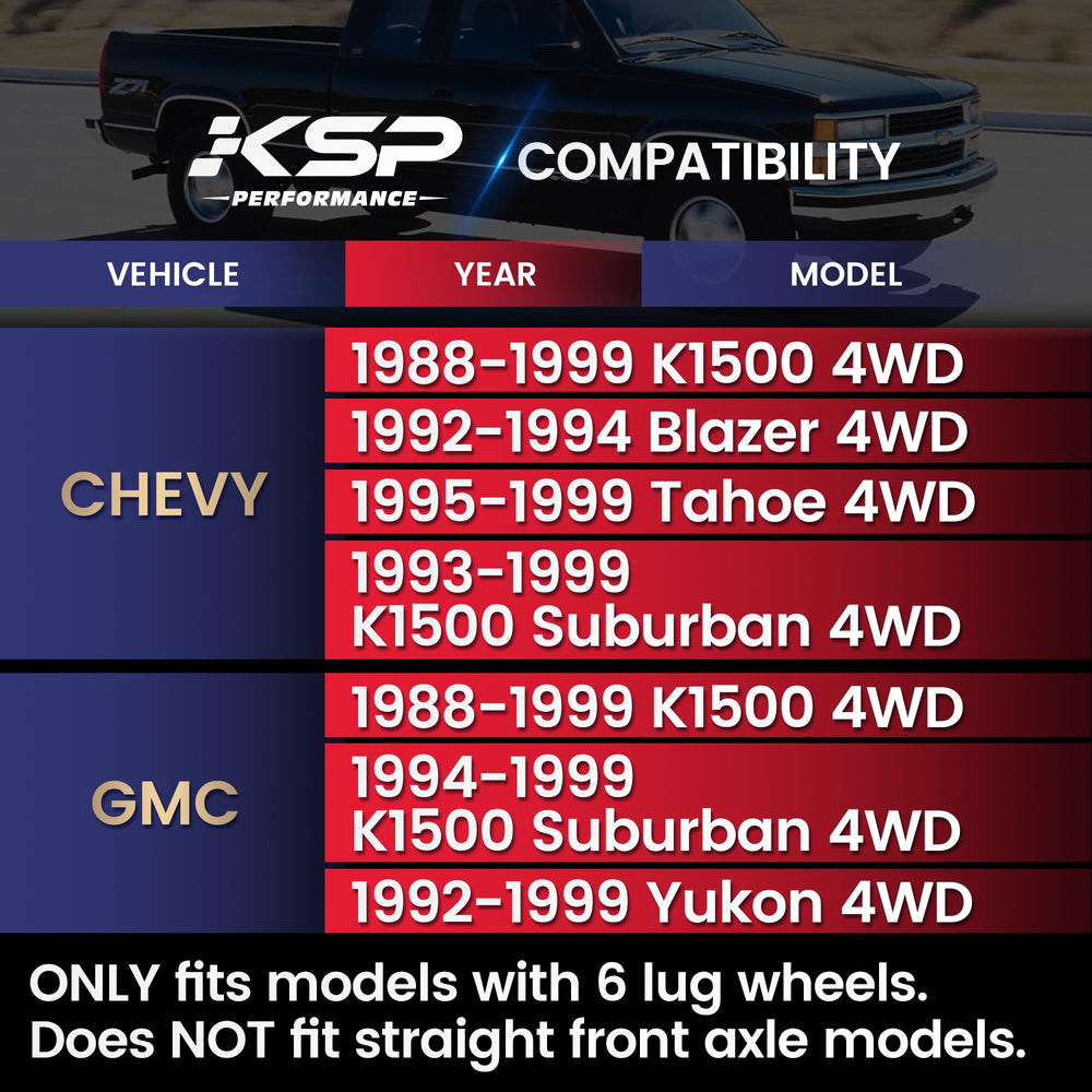KSP Performance upper control arm installed on Chevy/GMC demonstrating improved steering control.