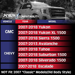 KSP Performance upper control arm for Sierra 1500, side view, improves alignment stability.