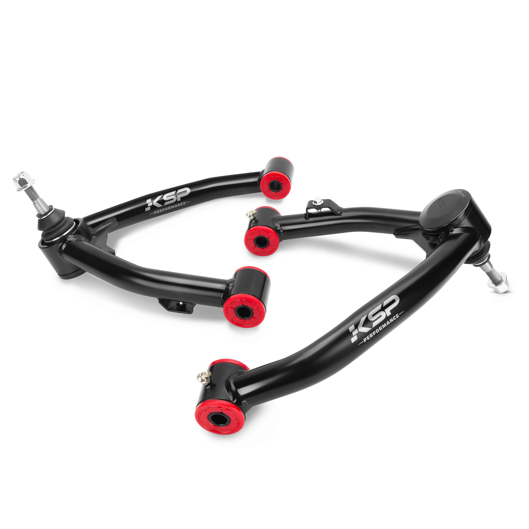 KSP Performance tubular black upper control arm for Silverado, enhanced strength and appearance