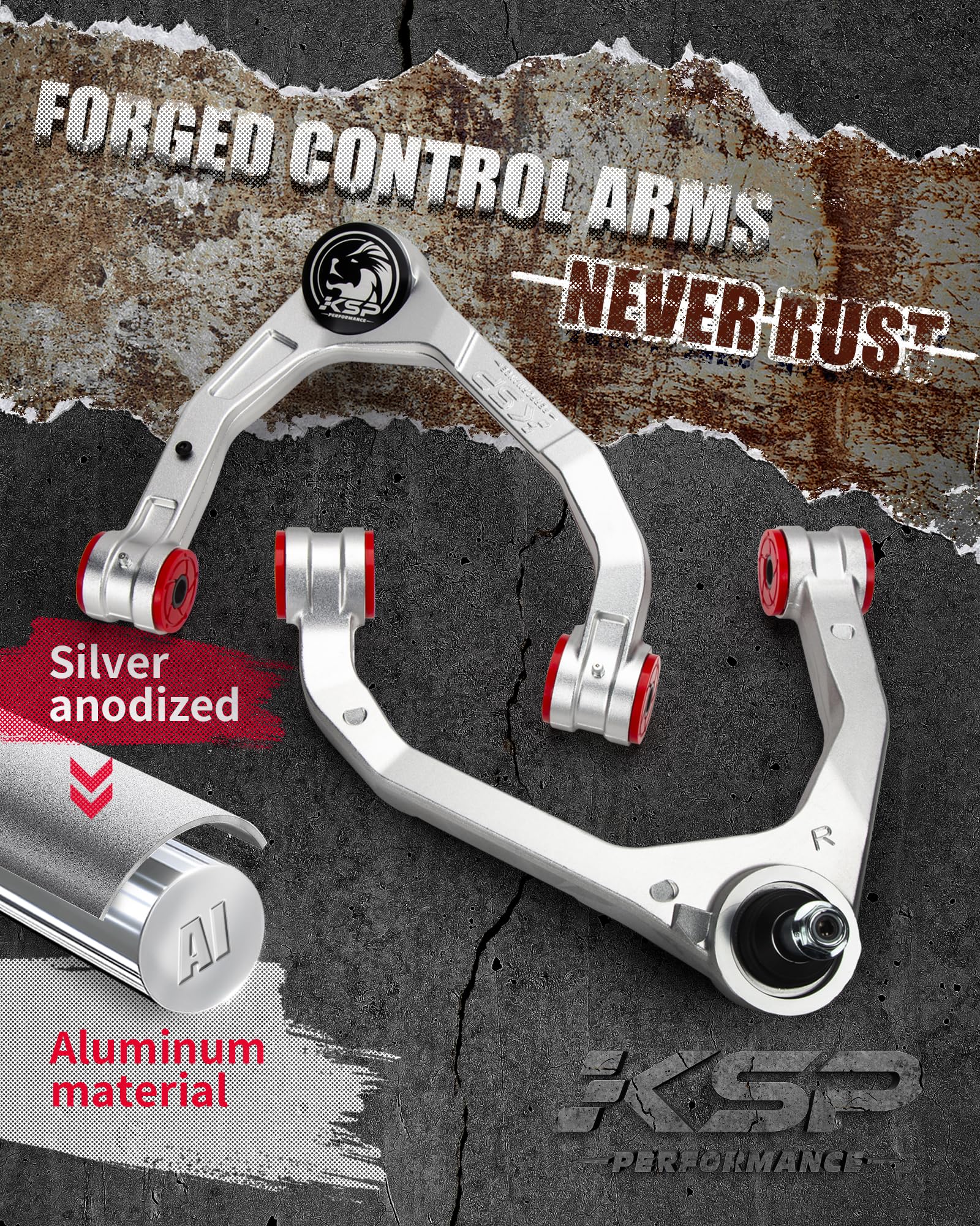 KSP polyurethane bushings provide durable, quieter operation under extreme temps.