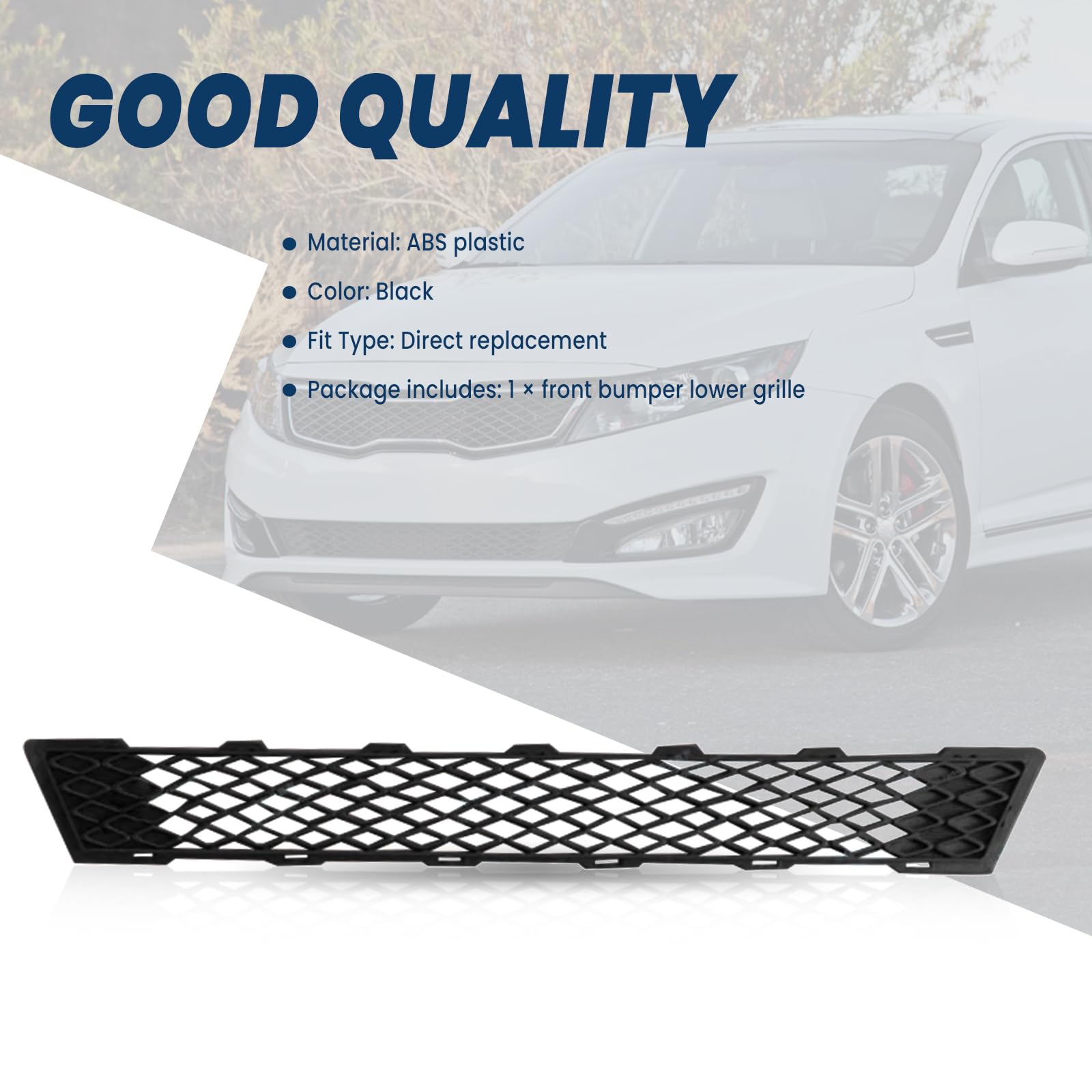 Kspeed lower grille installation bolt-on example