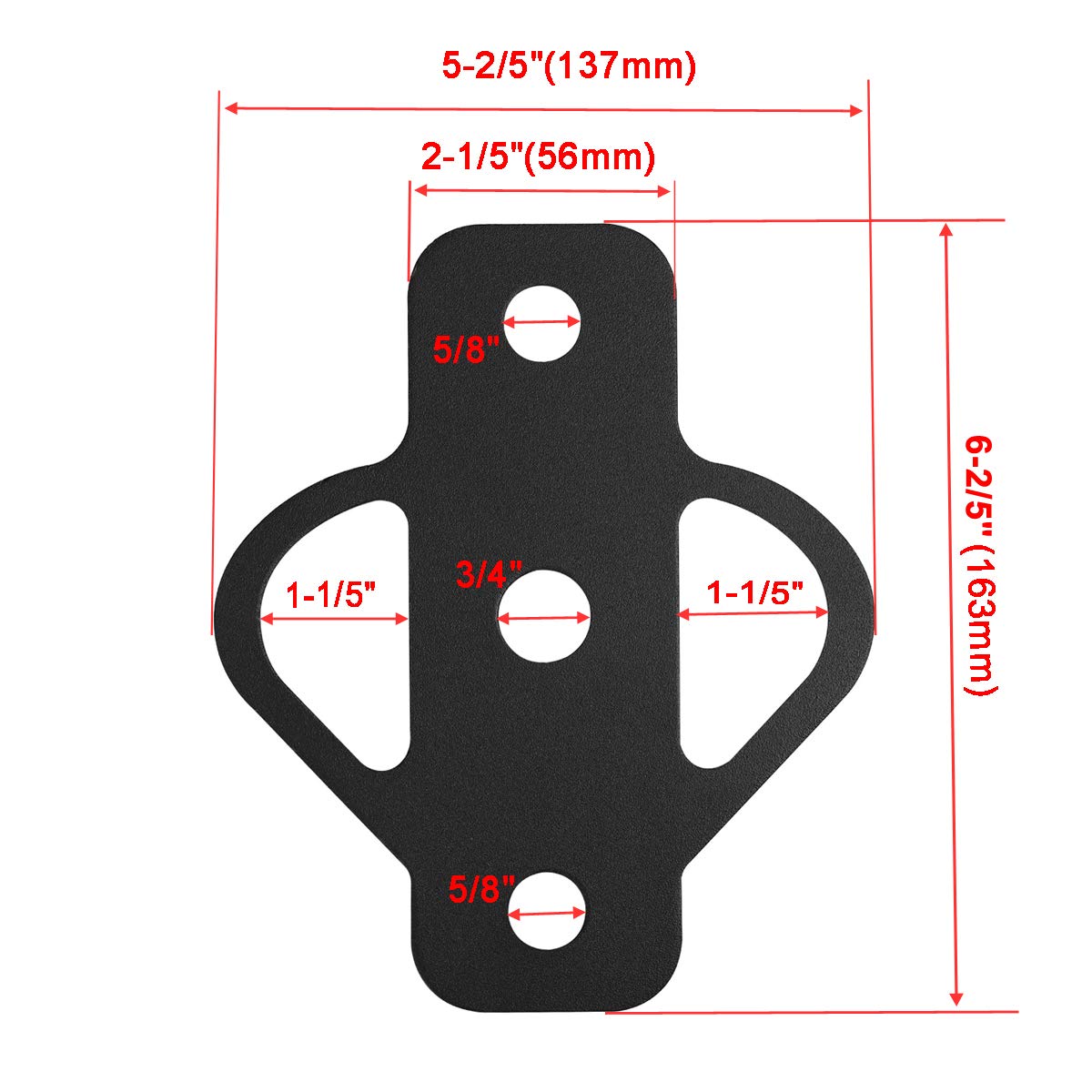 Close-up of KSWLOR hitch with durable powder-coated finish