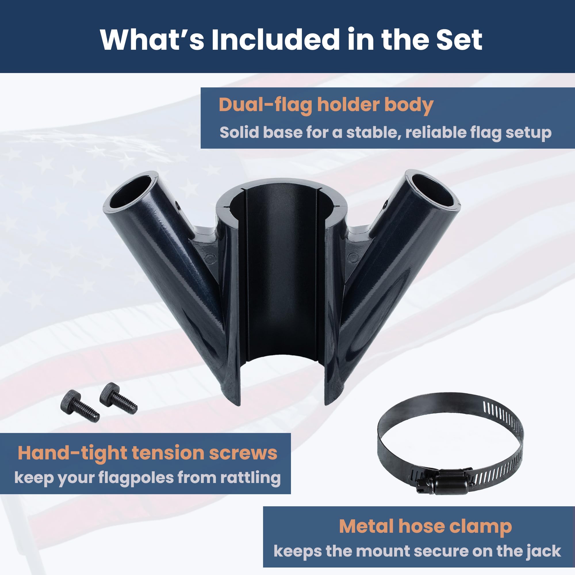 Mounting contact point protects RV walls from scratches by mounting on the jack.