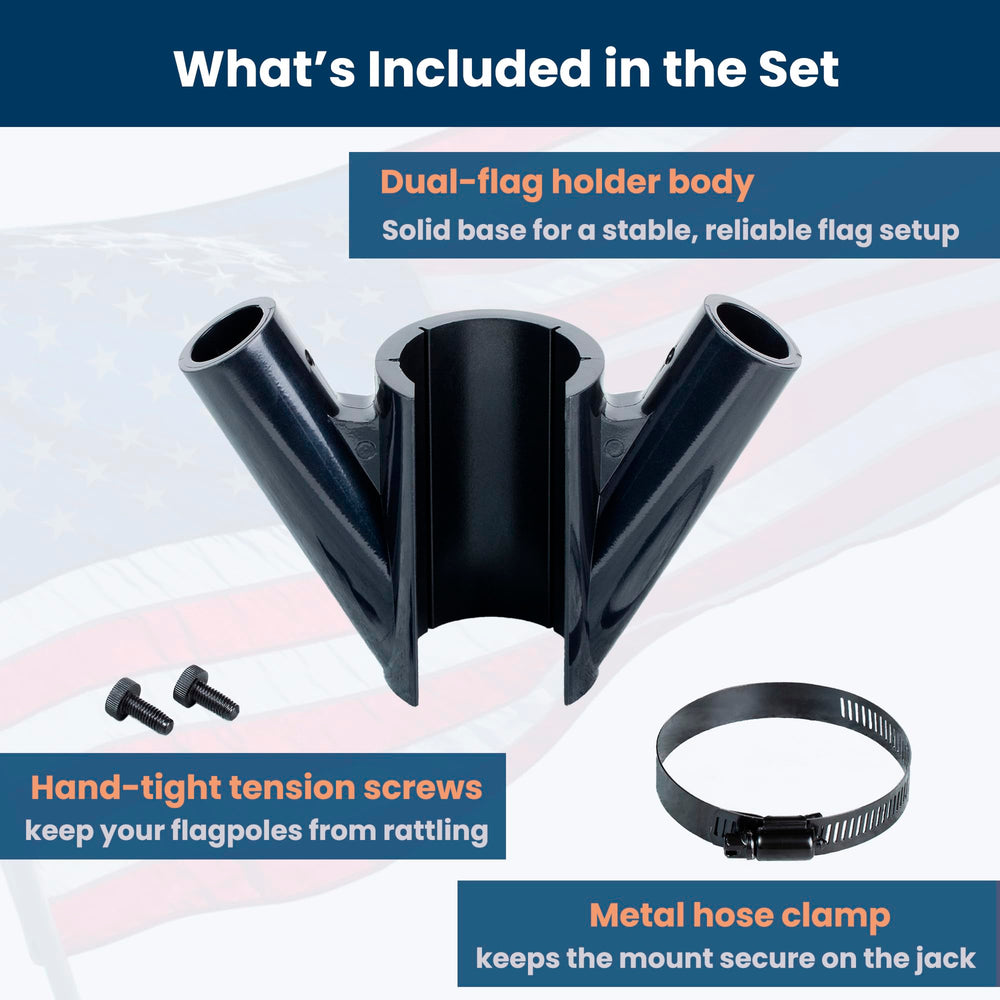 Mounting contact point protects RV walls from scratches by mounting on the jack.