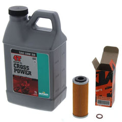 KTM oil filter 77338005100 ready for quick swap and optimal seal.
