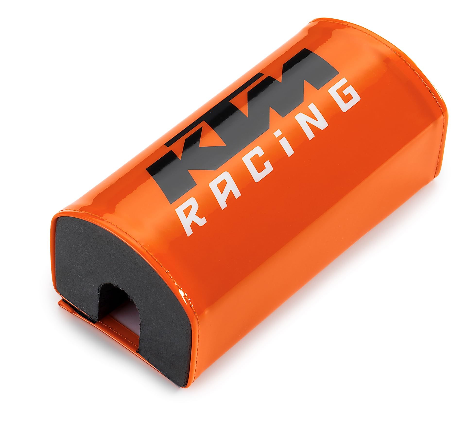 KTM orange bar pad for 1-1/8 inch fatbar enhances protection and KTM Racing aesthetics.