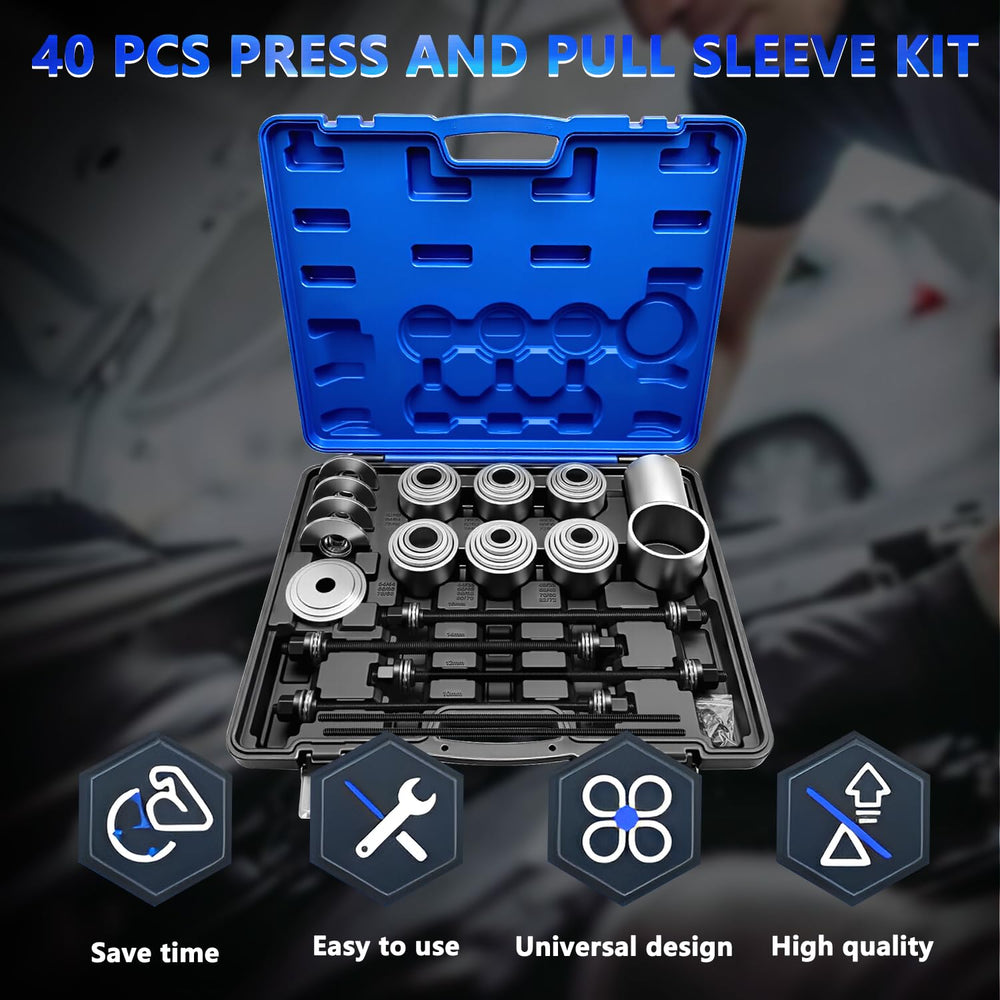 KTTOOL sleeves arranged for press-fit bearing replacement