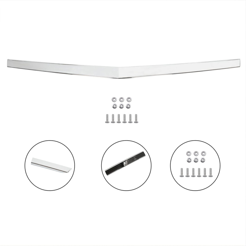 KUAFU chrome hood molding replacing factory part numbers 22774203 and GM1235120
