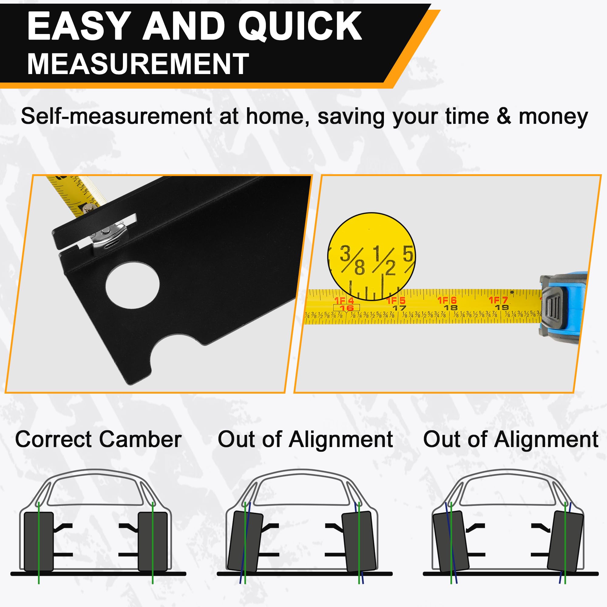 Kuaiben imperial tape measure setup emphasizes precise in-use readings.