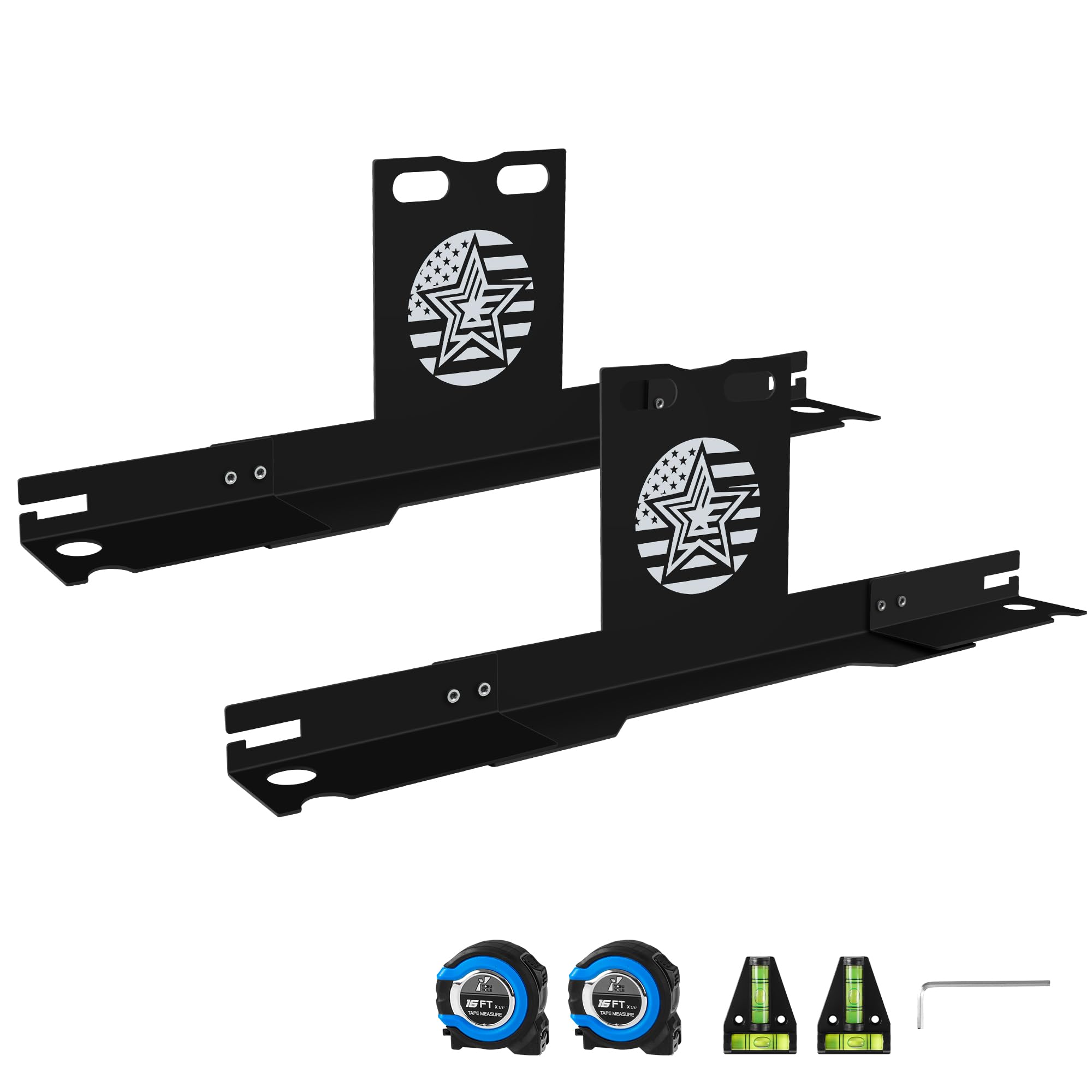 Kuaiben wheel alignment tool front view shows compact design for fast wheel checks.