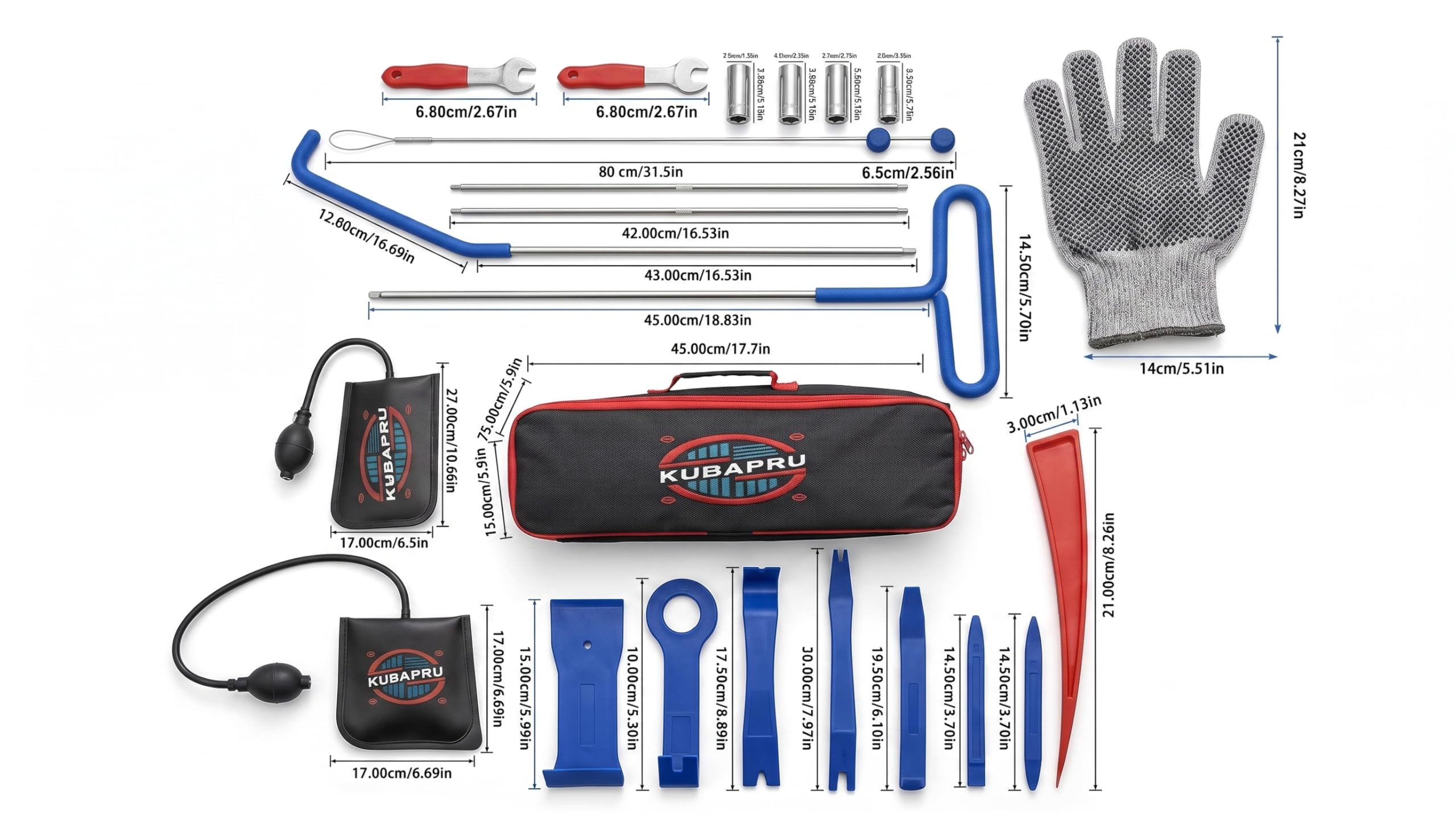 Kubapru stainless steel tools closeup highlights durable, rust-resistant construction