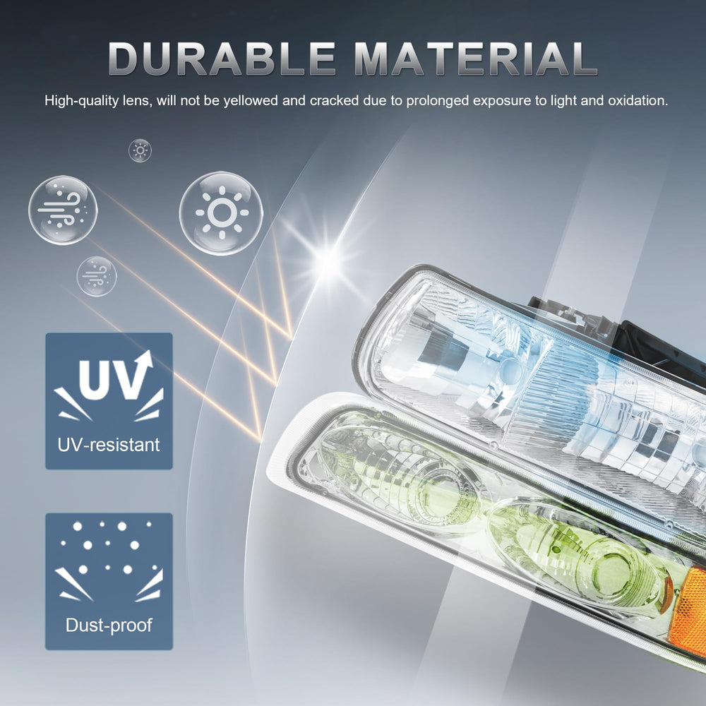 KUIPERAUTO headlight clear lens for crisper nighttime illumination