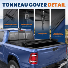 KUIPERAUTO bed cover’s sleek contoured profile enhances Ram 1500 aesthetics