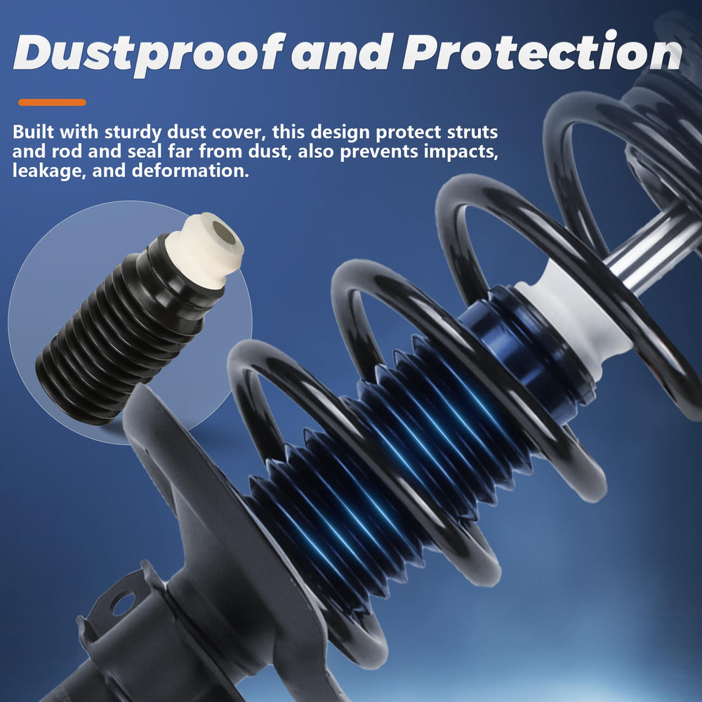 KUIPERAUTO coil spring integrated unit enables quick, complete replacement.