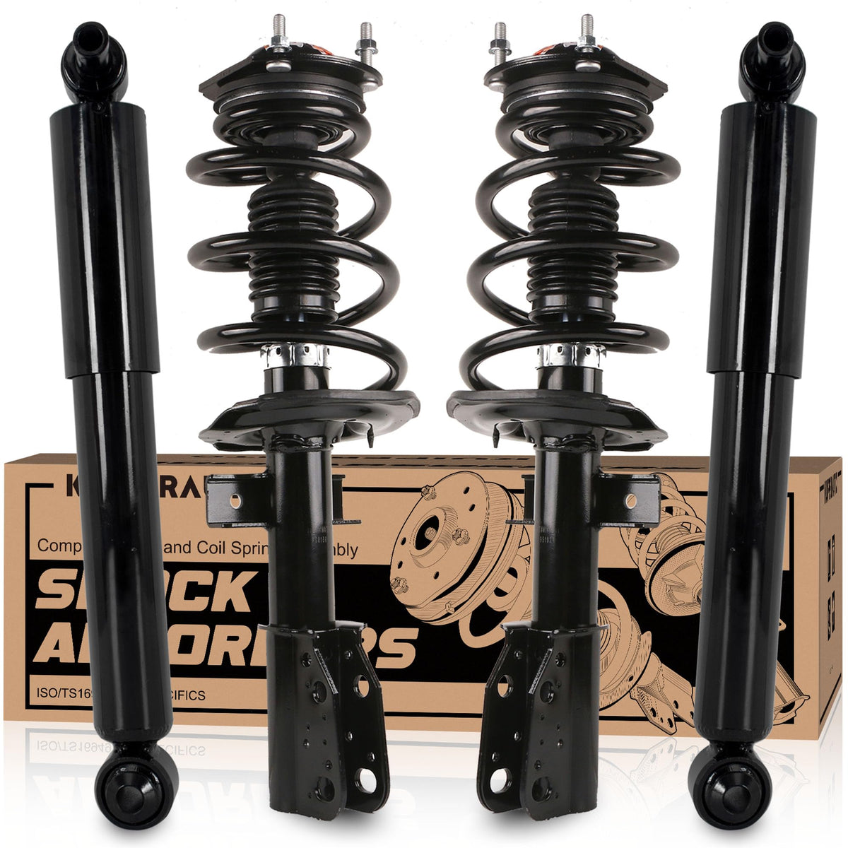 KUIPERAUTO front-rear complete struts assembly for Chevy Traverse and GMC Acadia in action