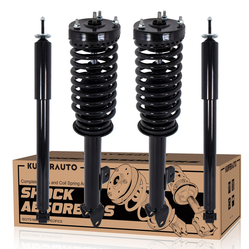 KUIPERAUTO front and rear struts assembly for Chrysler 300 and Charger improves ride comfort