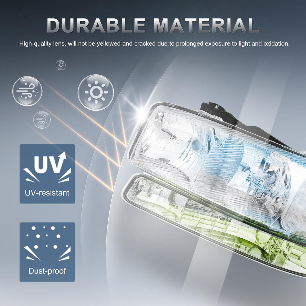 Clear lens detail on KUIPERAUTO headlight for crisp illumination.