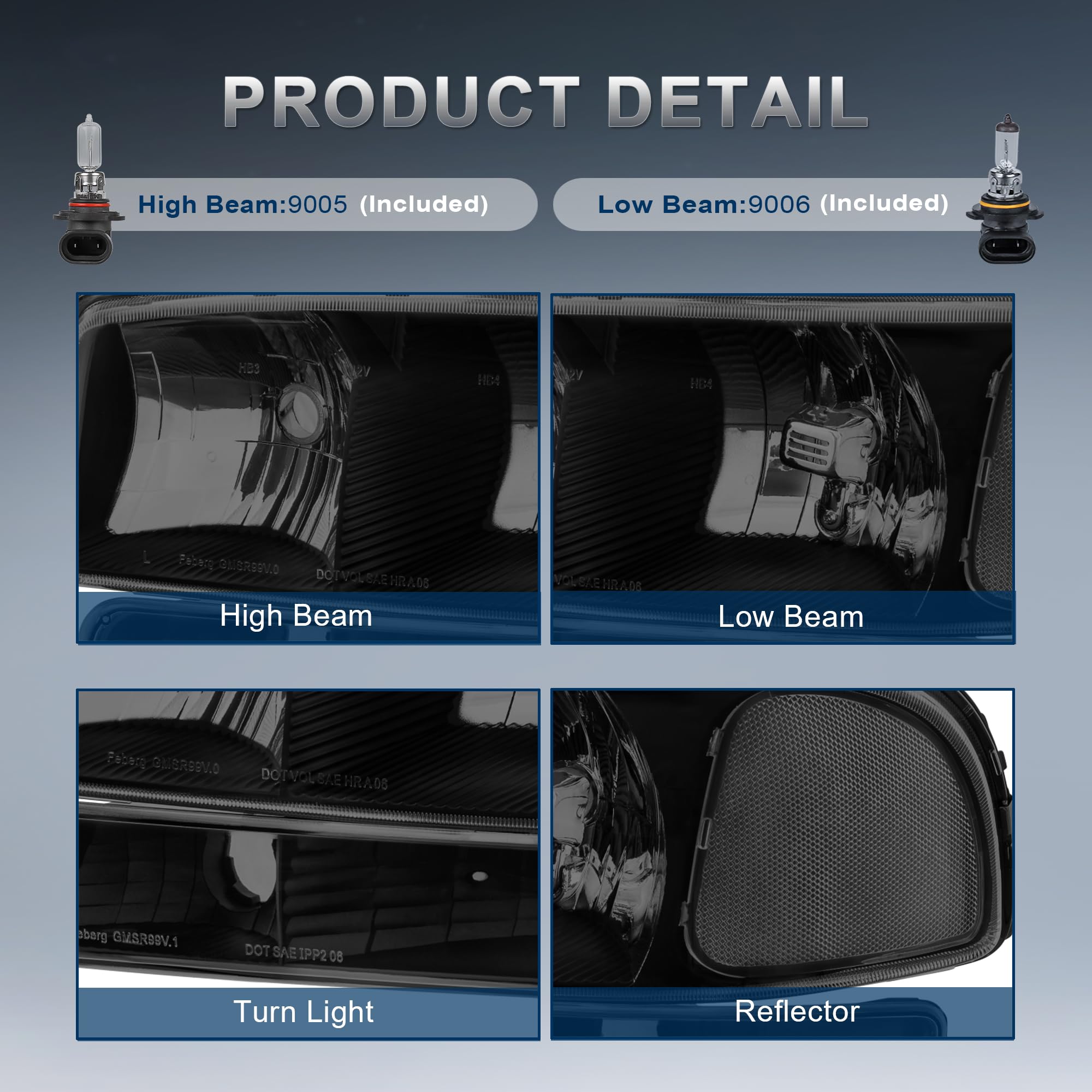 KUIPERAUTO lighting pattern with cutoff line reduces glare for oncoming traffic.