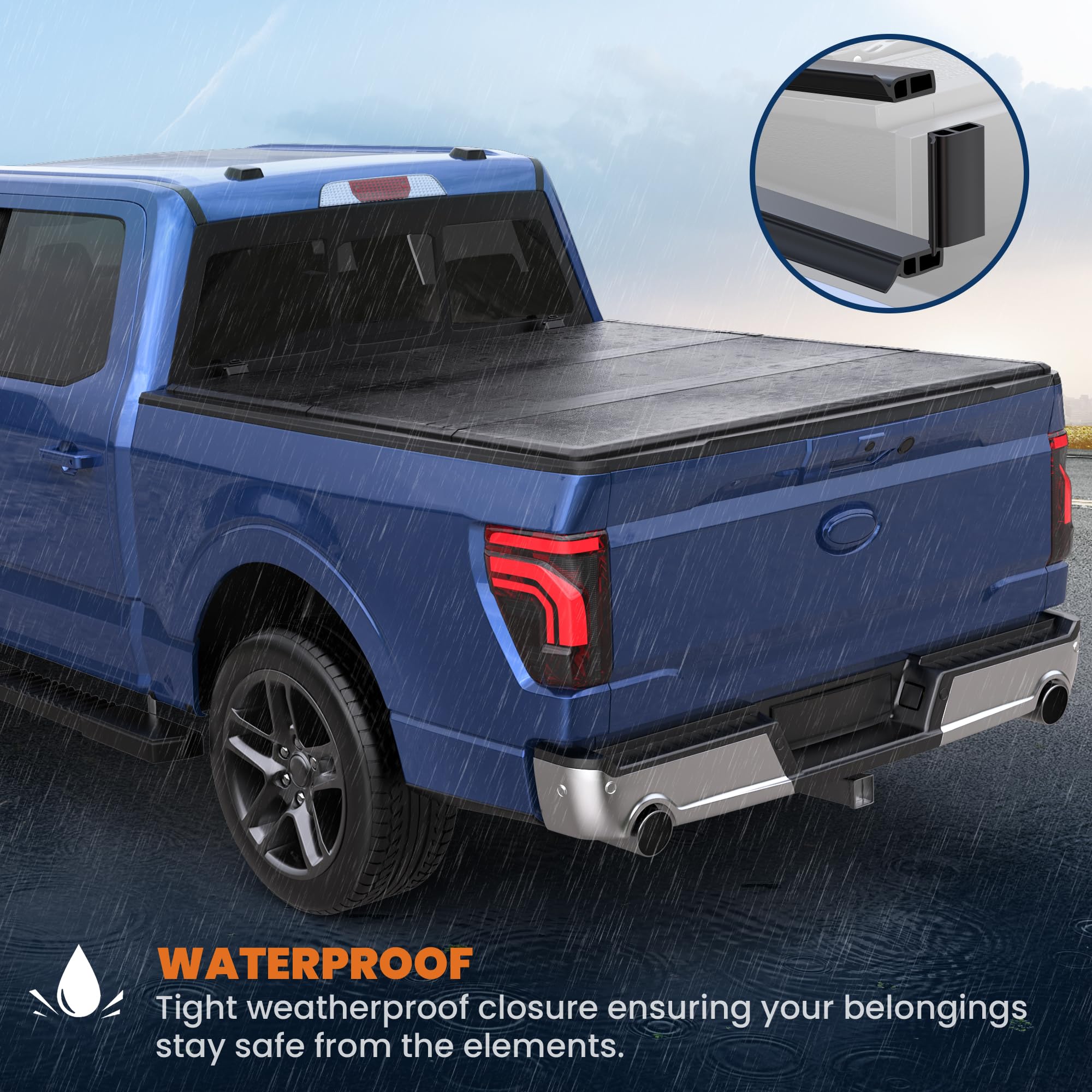 KUIPERAUTO patented clamp-lock provides fast, secure installation without drilling