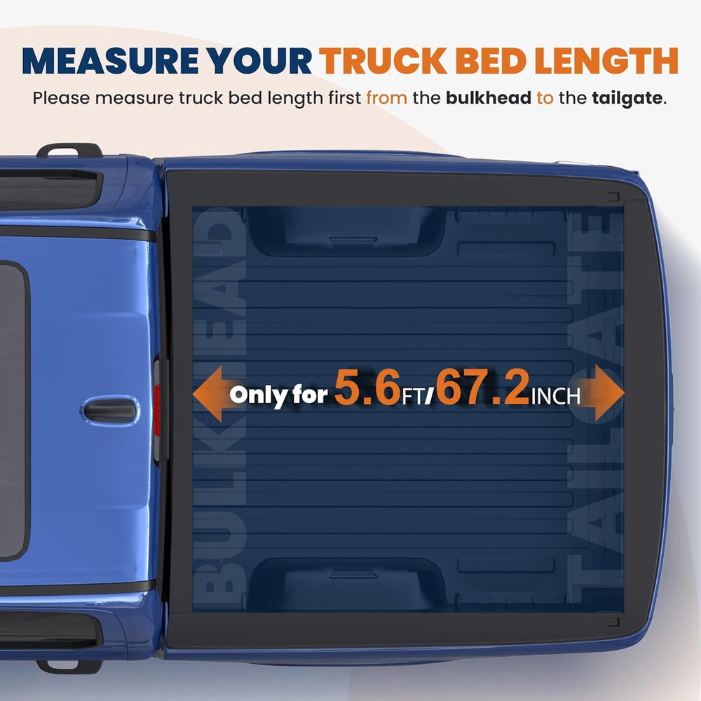 KUIPERAUTO bed cover with adjustable clamps enabling quick, tool-free installation