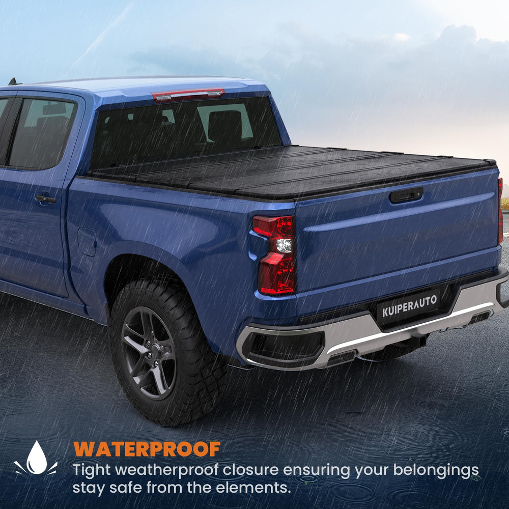 KUIPERAUTO two horizontal crossbars tonneau enhances security and stability