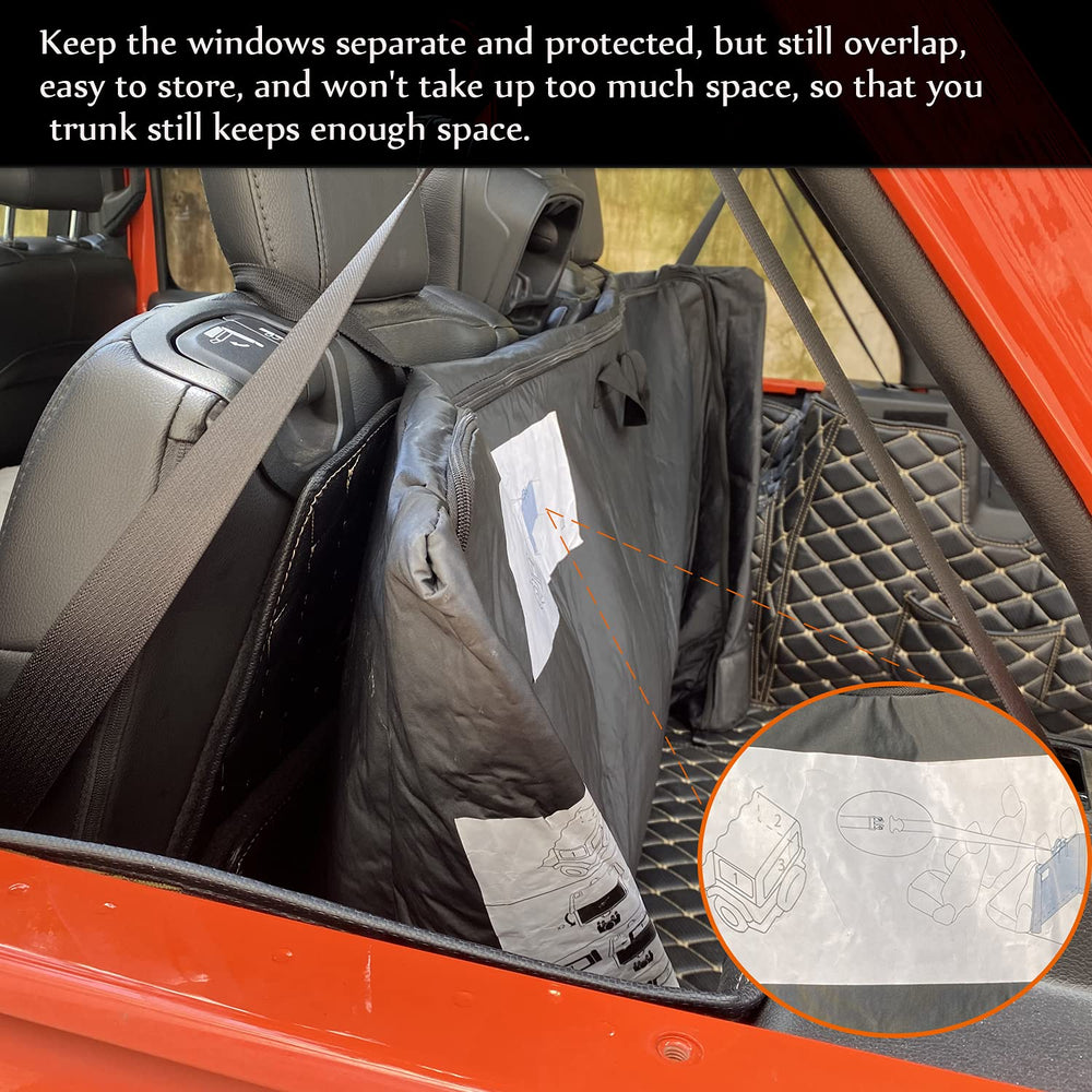 Kujunpao soft-top bag stores removed windows neatly to prevent scratches.