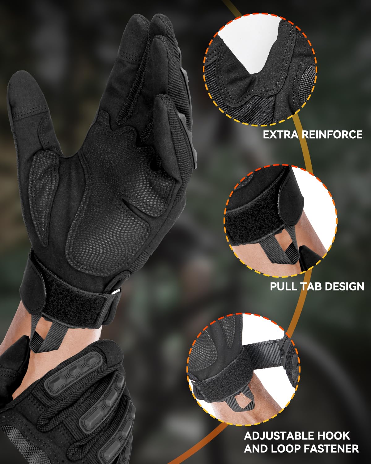 KUMGIM Tactical Gloves airsoft use: versatile protection for gaming and field ops.
