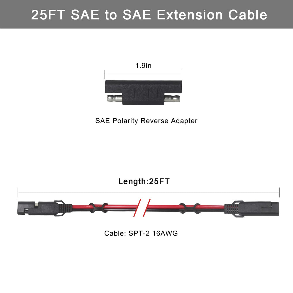 KUNCAN 2-pin quick-release SAE connector ready for easy battery connections.
