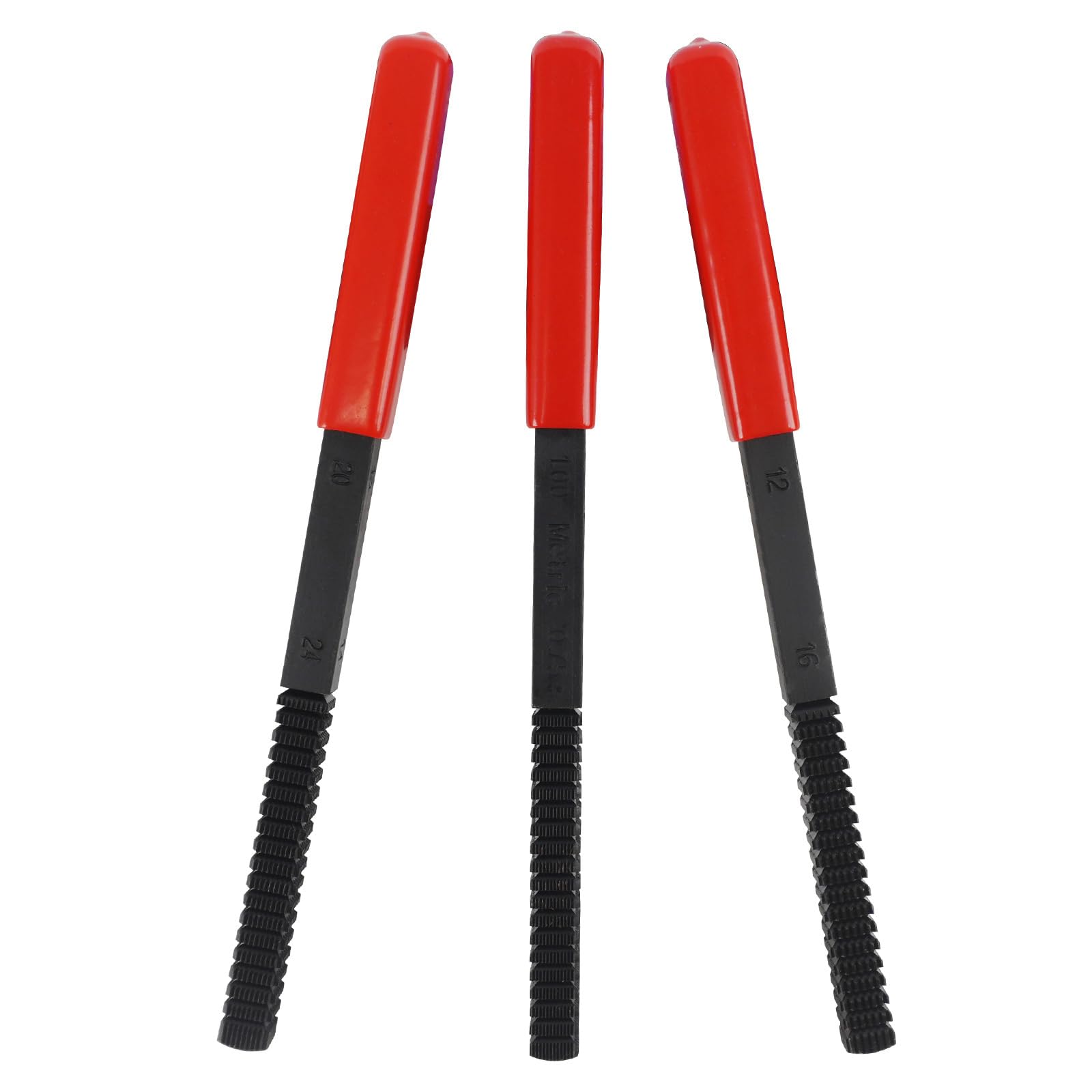 KUNGJUER 3Pcs thread file set in packaging for easy storage and quick repairs.