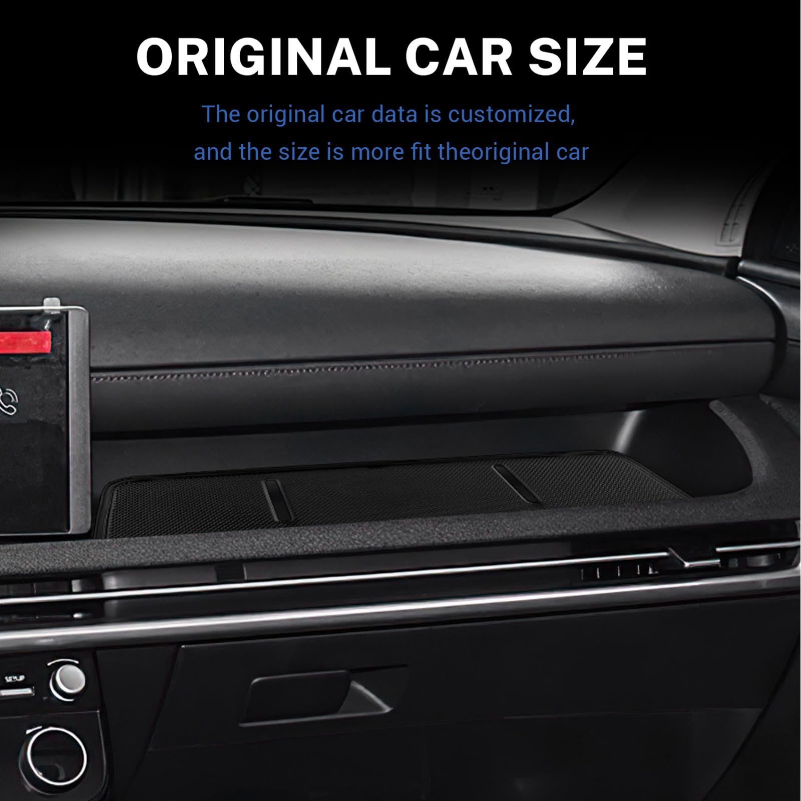 KUNGKIC center console pad reduces item shifting for quieter drives.
