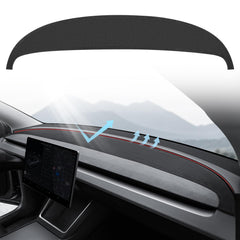 KUNIST dashboard cover anti glare for Tesla Model Y Juniper with suede feel.