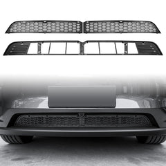 KUNIST front air inlet grille insert with tool-free snap-on fit for 2026 Model Y Juniper.