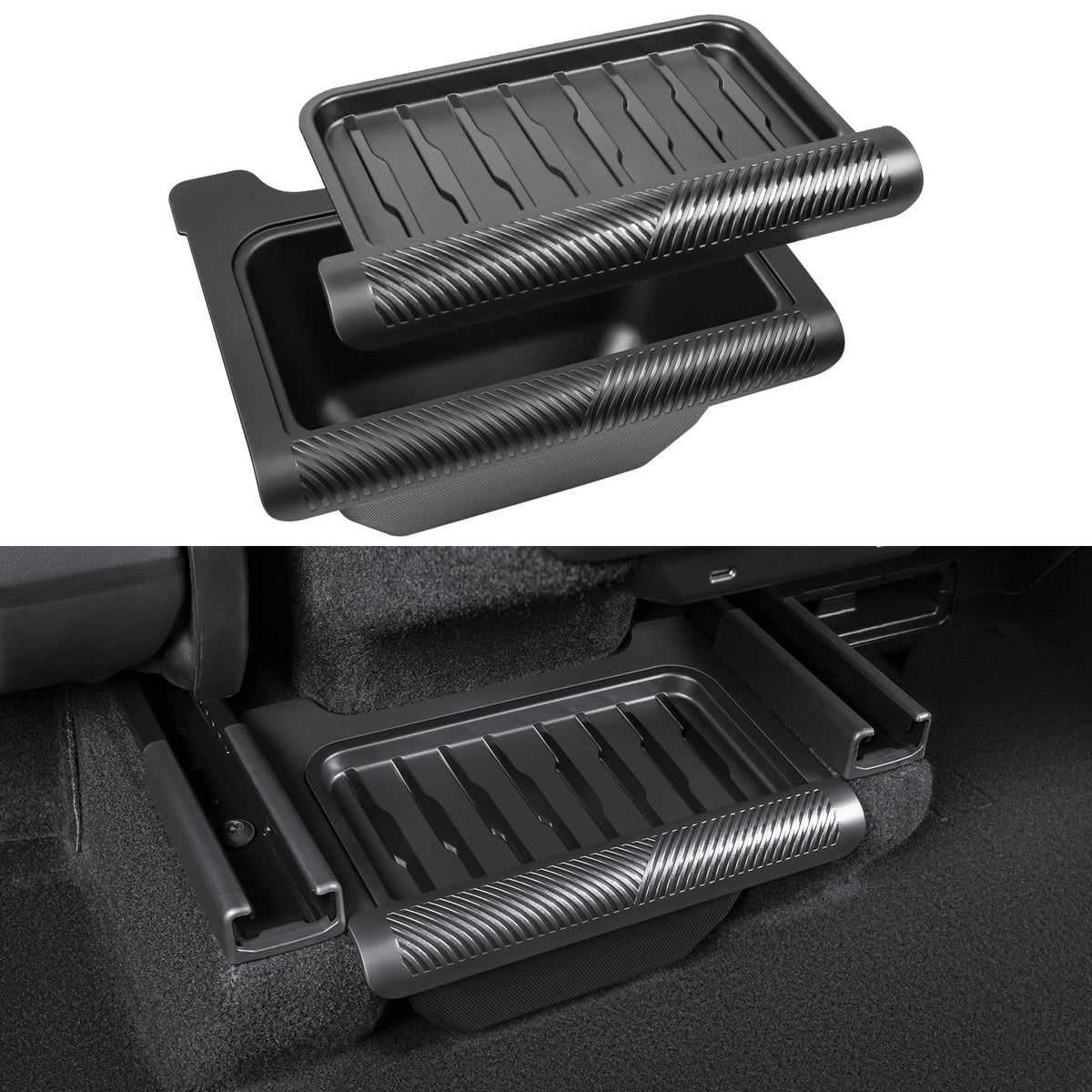 KUNIST Juniper backseat trash can with anti-slip design for Model Y.