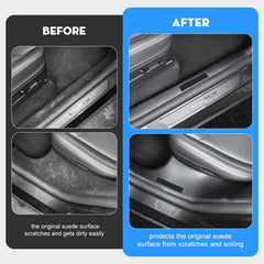KUNIST door entry guard for B-pillars preserves paint during entry and exit
