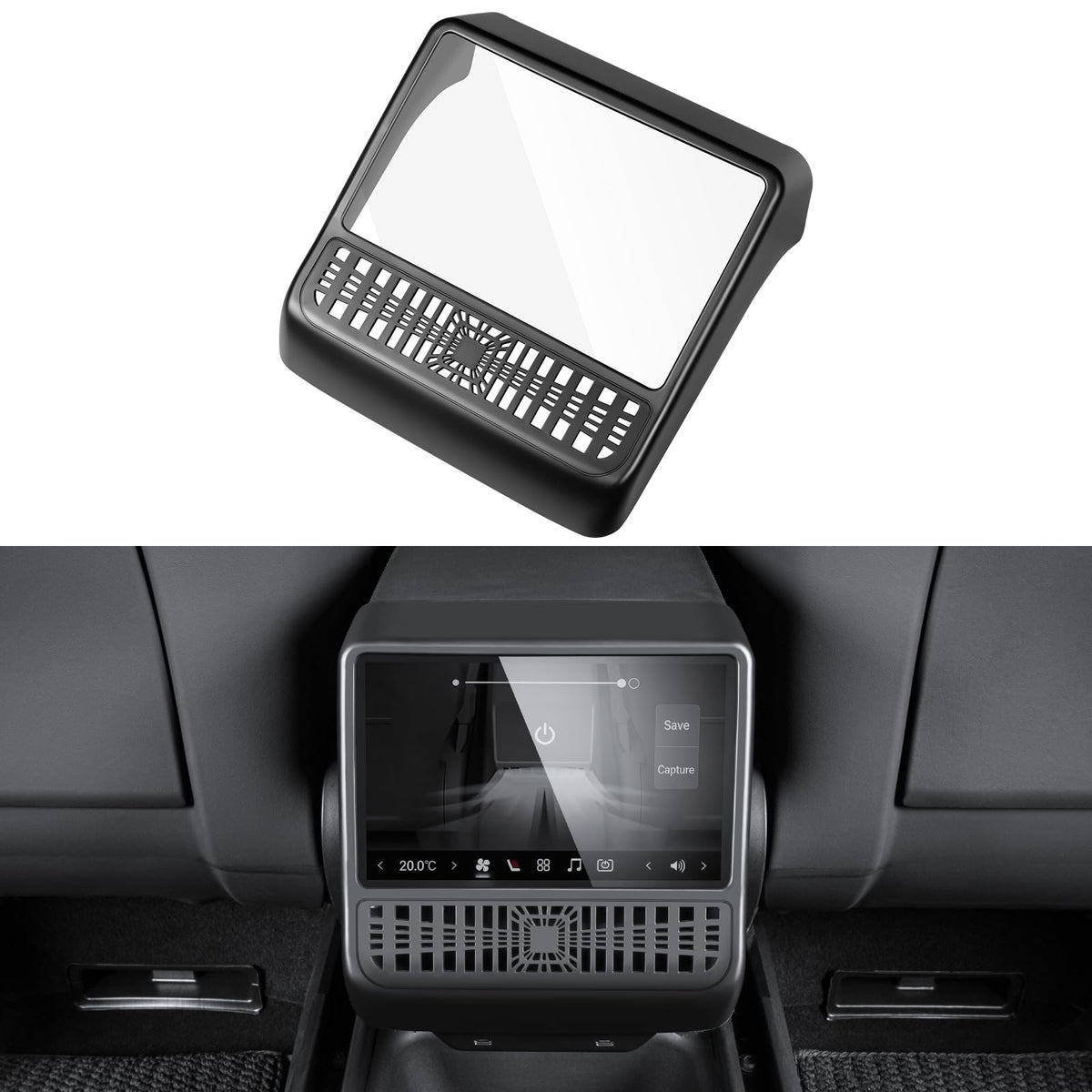 KUNIST rear vent cover for Model Y Juniper with precise fit and airflow