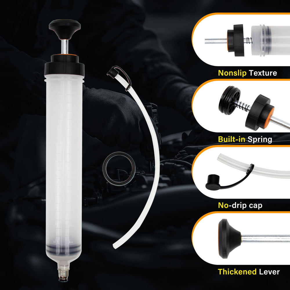 Kuntech fluid extractor handle demonstrates ergonomic design for smooth operation.