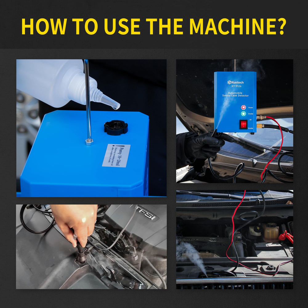 Kuntech smoke mode creates visible fog within seconds for precise detection.