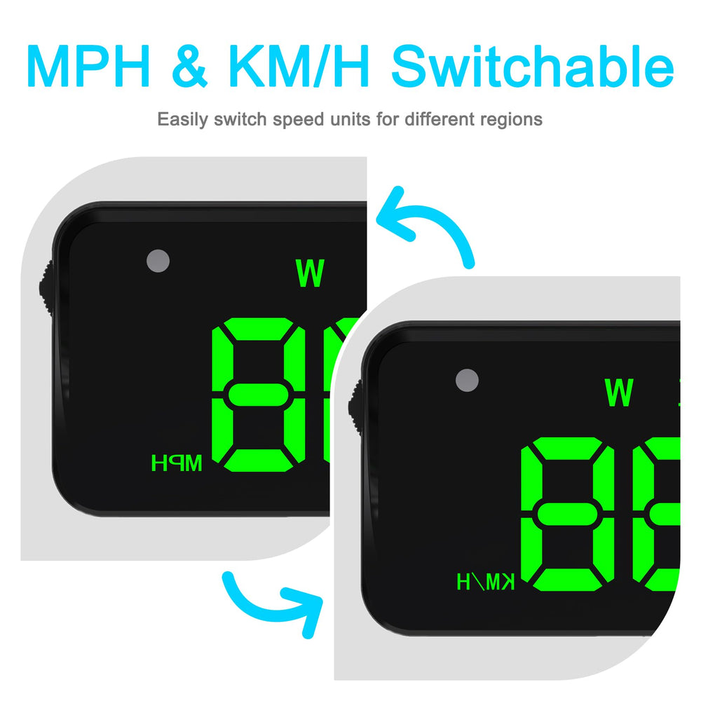 KUOWEIHUD GPS satellite connection improves real time speed accuracy during drives
