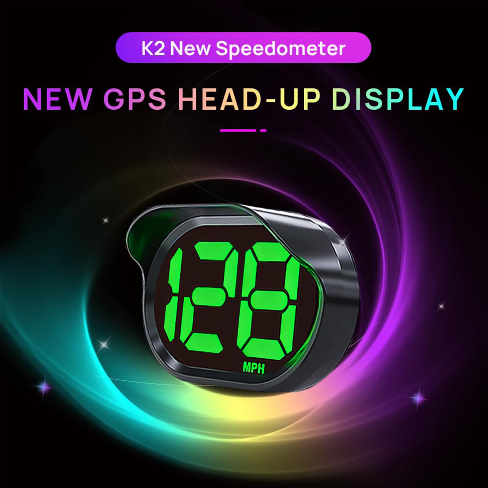KUOWEIHUD dashboard-mounted speedometer with clear night readability