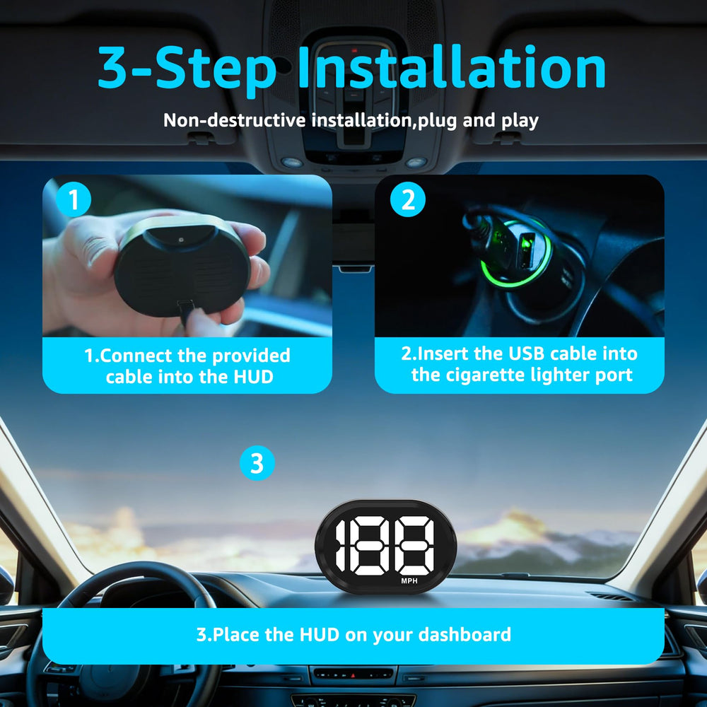 KUOWEIHUD GPS speedometer provides precise speed data within typical GPS margins
