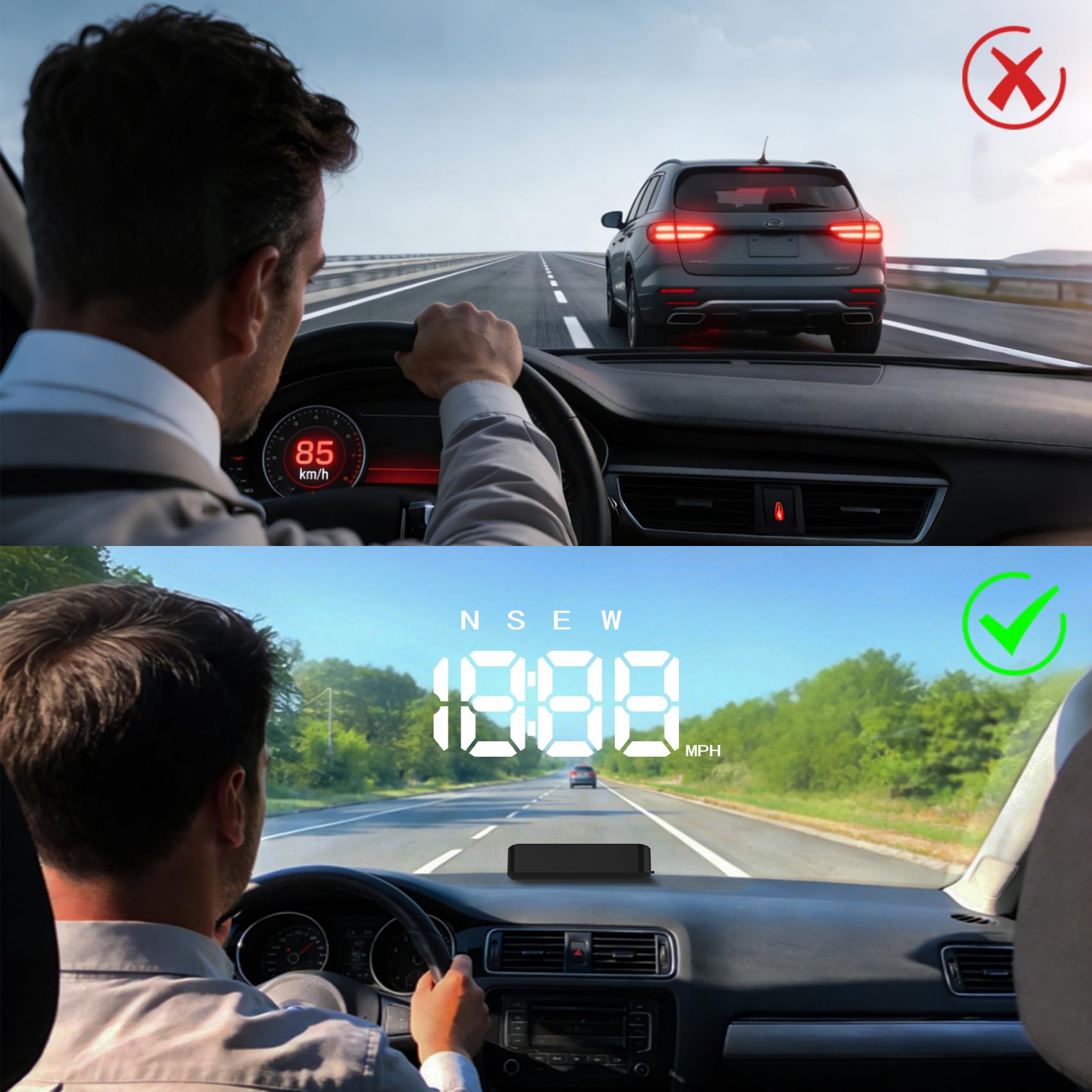 KUOWEIHUD overspeed alert warns when limits are exceeded