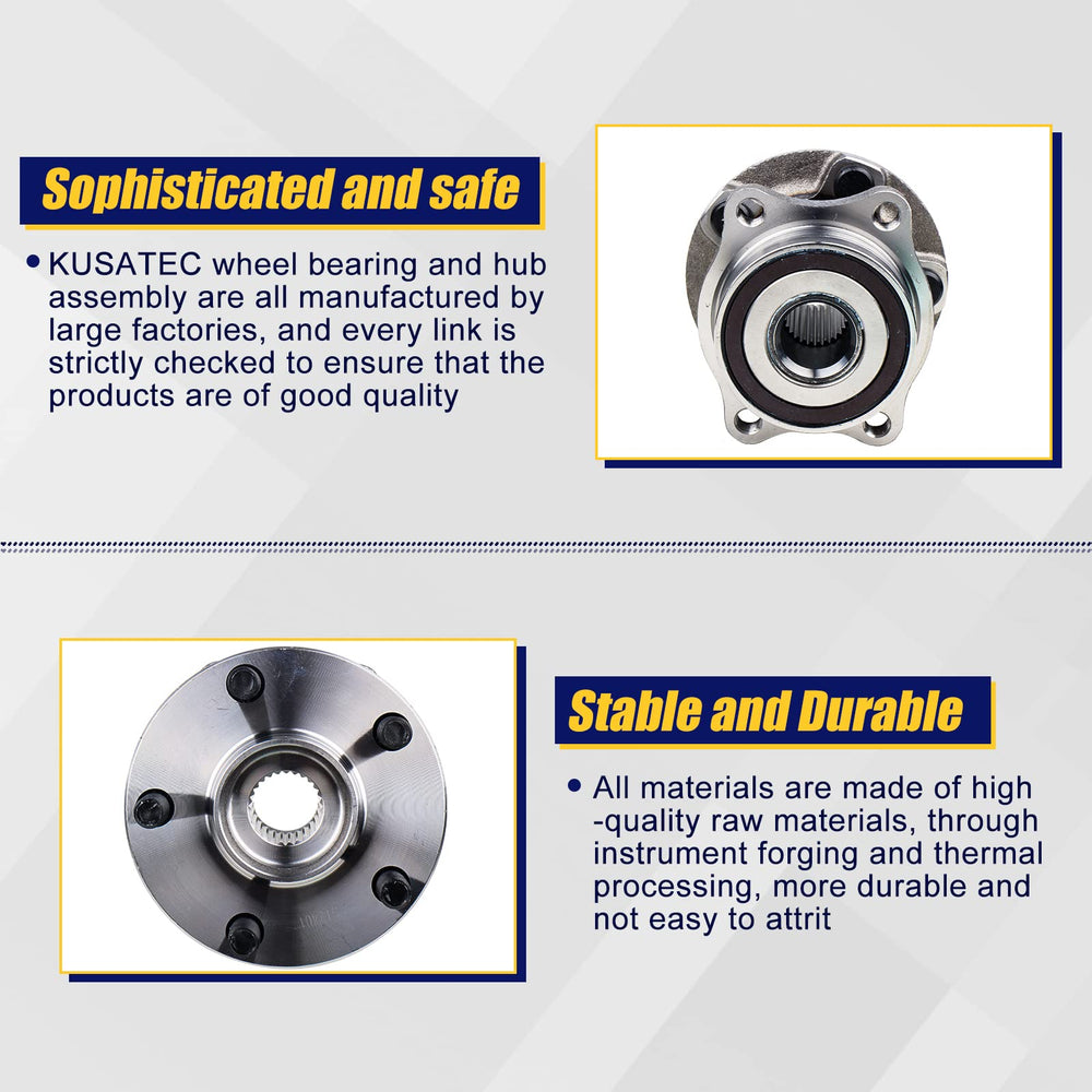 KUSATEC 512401 rear hub assembly for Scion FR-S, precise fit.