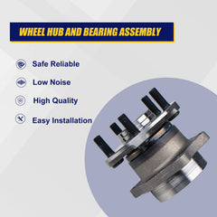 KUSATEC 512401 rear wheel bearing hub for Subaru Impreza 2008-2014 easy installation.