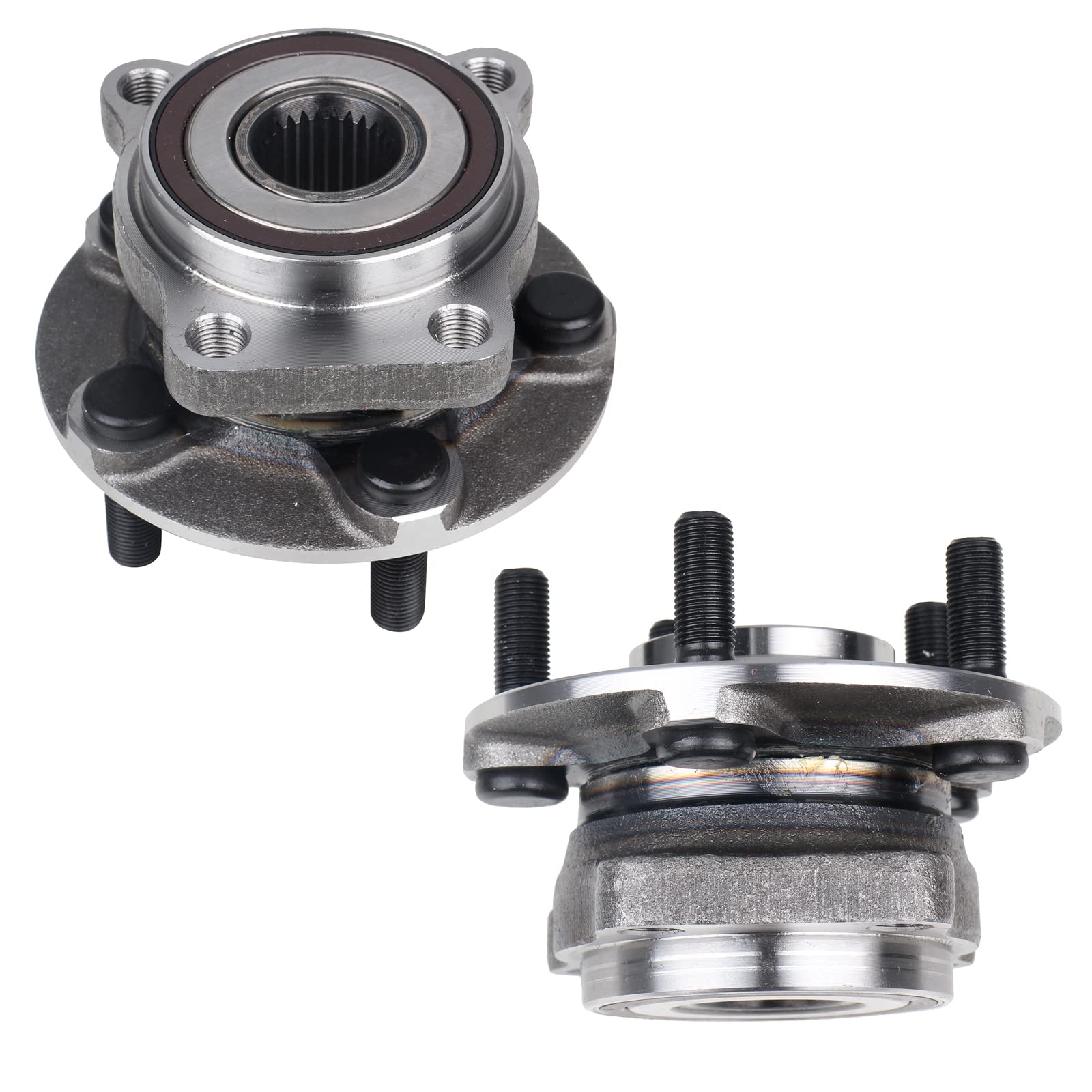 KUSATEC 513220 front wheel bearing hub close-up showing tight tolerances for smooth rotation.