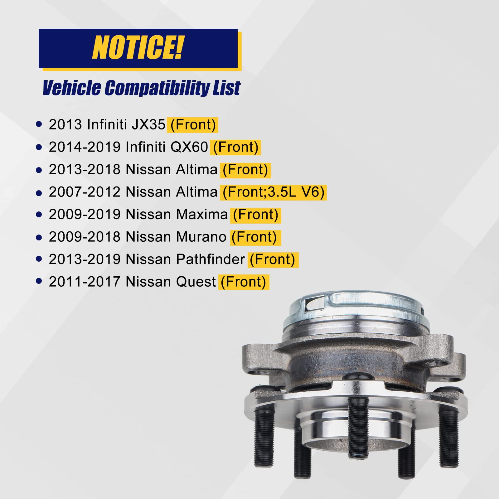 KUSATEC 513296 compatibility diagram shows broad fit for Nissan and Infiniti models.