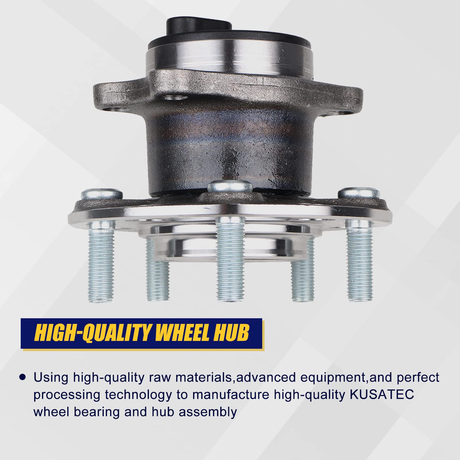 KUSATEC assembly close-up shows protective coating and seal design for reduced wear.
