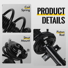 KUSATEC front strut assembly for GMC Acadia, precise damping and better balance.