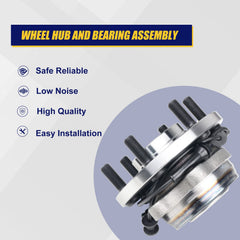 KUSATEC Frontier front wheel hub assembly with precise fit and ABS
