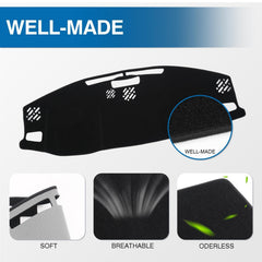 KUST anti-glare dash cover provides UV protection for Jeep Grand Cherokee 4XE.